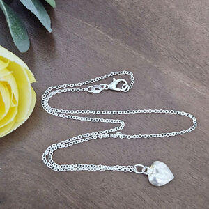 Vintage Dainty Sterling Silver Heart Pendant